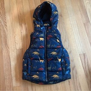 H&M Dinosaur Puffer Vest Size 4-6